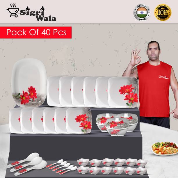 सिग्रिवाला Dinner set 40 का पैक डिनर सेट
