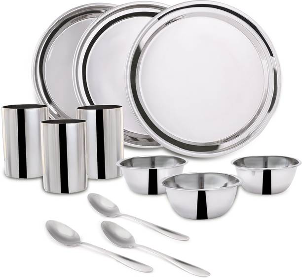 WONDERCHEF Pack of 12 Stainless Steel Venice Dinner Set