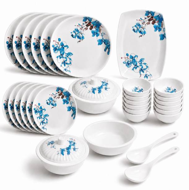 Champion Melamine Crockery Pack of 32 Melamin Super Series |Dinnerware Set with 