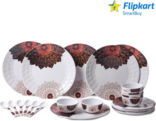Flipkart SmartBuy Pack of 24 Melamin Desire Dinner Set