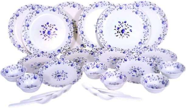CARNIVAL Pack of 24 Melamin Smart Model Beautyfull Dinner / Lunch Dining Set 24 Pcs of Melamine Dinner Set