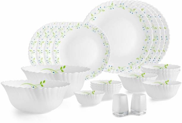 cello Pack of 20 Opalware Dazzle Tropical Lagoon Dinner Set