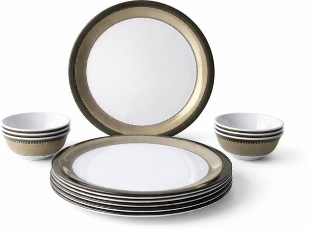 BATANIYA Pack of 12 Melamin premium dinner set Dinner Set