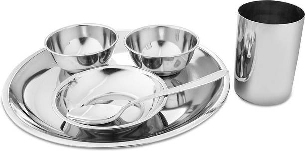 Shri & Sam Pack of 6 Stainless Steel Dinner Set