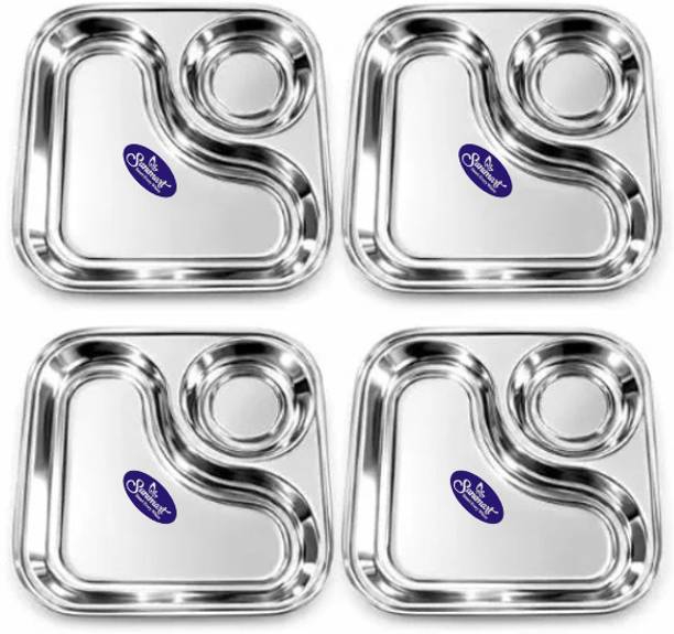 Sanimart Pack of 4 Stainless Steel SM-BFP 2 Dinner Set