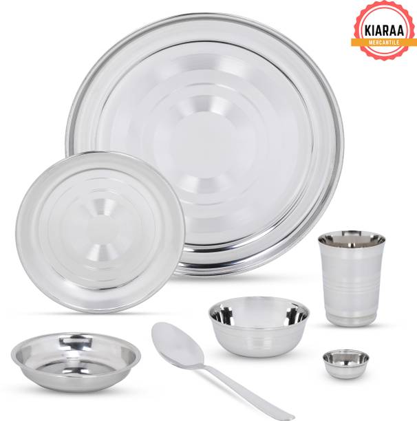 KIARAA Pack of 7 Stainless Steel KIARAA Dinner Set