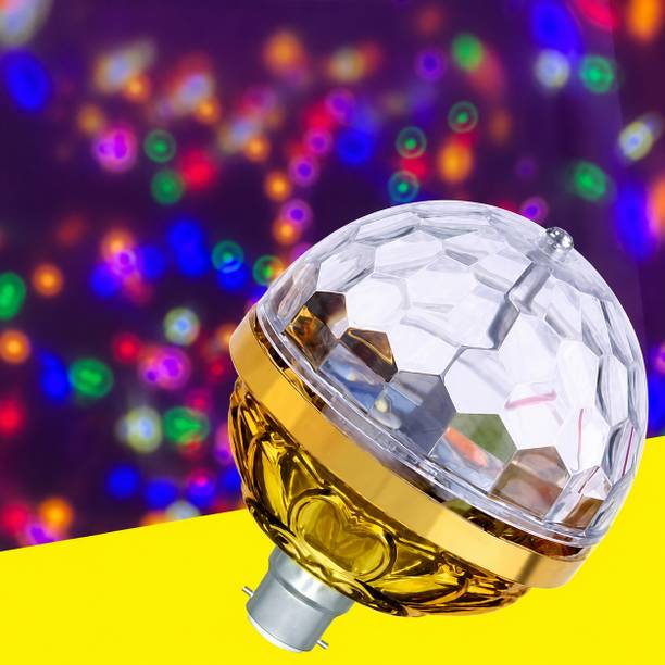 CLARAZA RGB Rotating Crystal Disco LED Bulb Light for Party, Ceiling Lamp