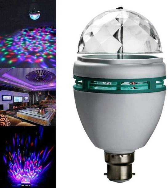 LUMONIX Multicolor RGB LED Disco Projector Light Single Disco Ball