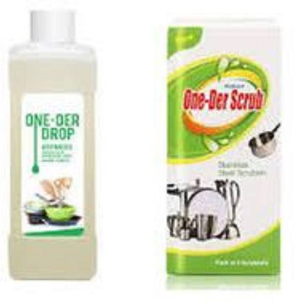 shillpkunj One-Der Drop Advanced Washing Liquid Original Formula 500ml + One Der Scrub Dish Cleaning Gel