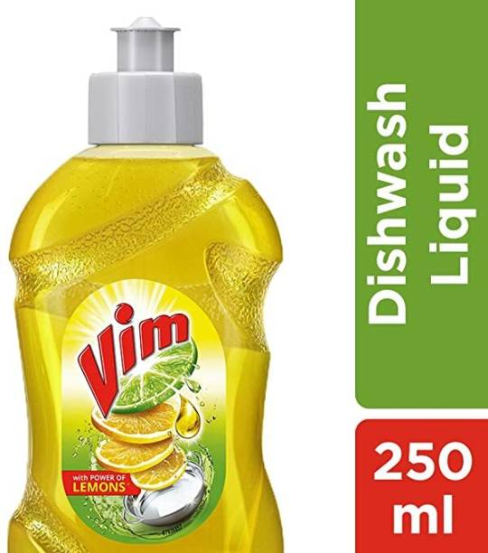 Vim Dishwash Liquid Gel Lemon, With Lemon Fragrance Dish Cleaning Gel