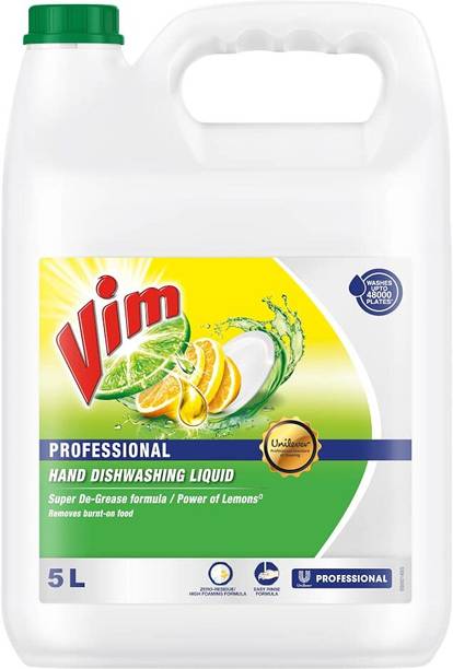 Vim Dishwash Gel Lemon – Tough Grease Cleaning Formula, Fresh Fragrance Dish Cleaning Gel