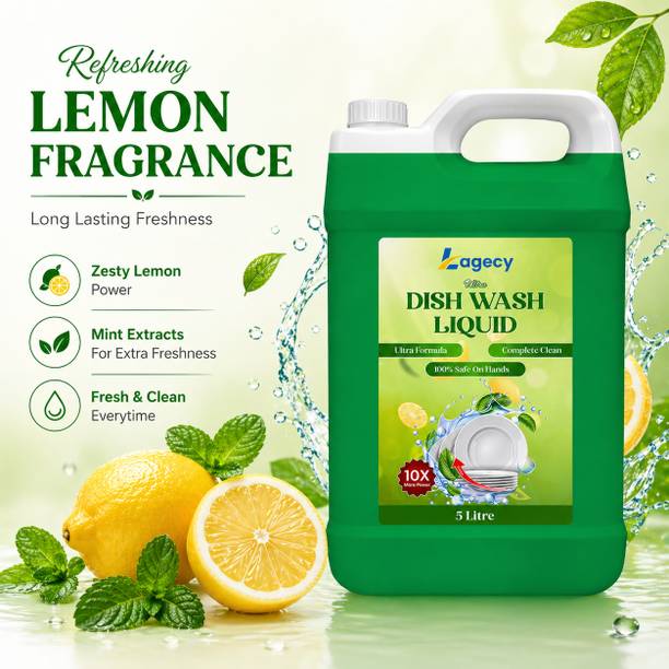 Lagecy Lemon Dishwash Gel | Powerful Grease Cleaner | Fresh Kitchen Care Dish Cleaning Gel