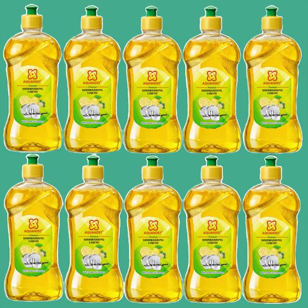 AQUAHOST dishwash liquid Lemon Anti-Bacterial Disinfectant Dish & Utensil cleaning Dish Cleaning Gel