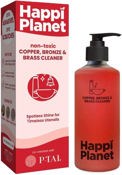 Happi Planet Copper, Bronze & Brass Cleaner | zero Abrasives, zero Scratches Dishwashing Detergent