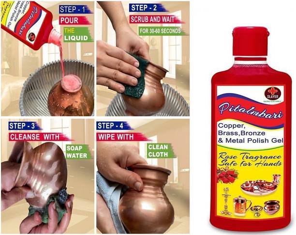Slayer Copper, Bronze, Stain remover Cleaner Liquid Dish Cleaning Gel