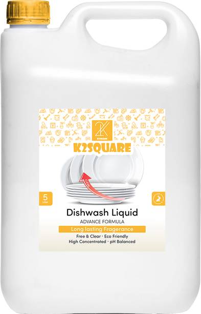 K2SQUARE Essential Clean Liquid Dish Soap, Original Scent(Yellow) Dish Cleaning Gel