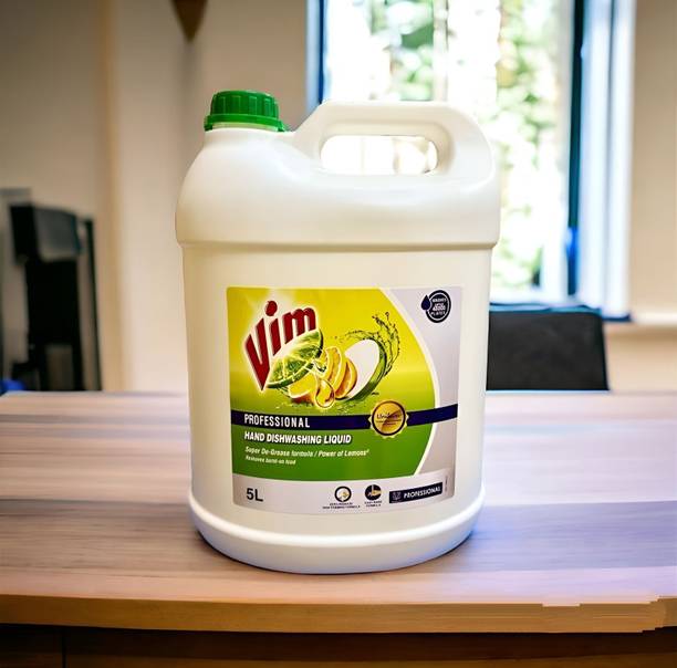 Vim Dishwash Gel Liquid Lemon – Fast Cleaning, Less Water Use Dish Cleaning Gel