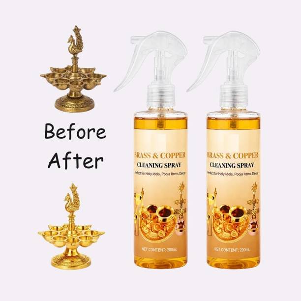 ShreeDevam Pitambari Copper Cleaner Dish Spray 200ml Liquid Pack 2 Dishwashing Detergent