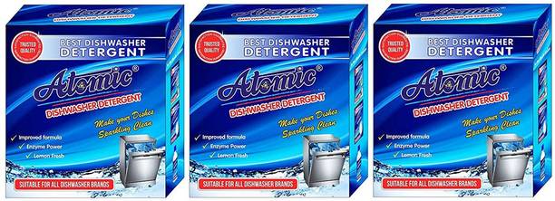 ATOMIC Dishwasher Detergent Powder 900GM, Pack of 3 Dis...