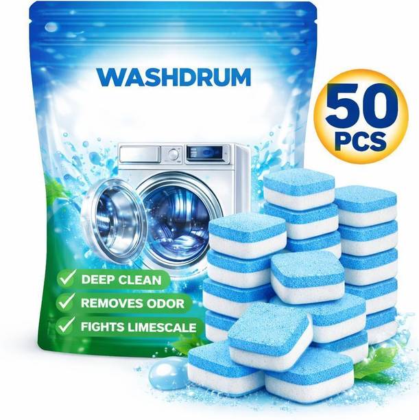 WashDrum Washing Machine Cleaner & Dishwashing Tablets — 50 Pieces Dishwashing D