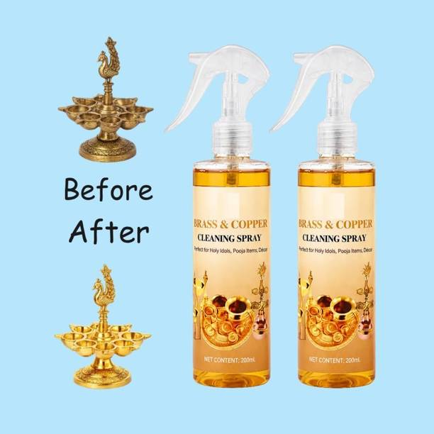 ShreeDevam Pitambari Copper Stain Remover Spray Dish Metal Cleaner 200ml 2 Pack Dishwashing Detergent