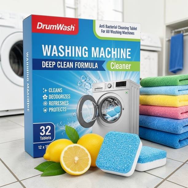 DrumWash Drum Clean Care Tablets | Active Clean Tech Deep Cleaning Solution Dish