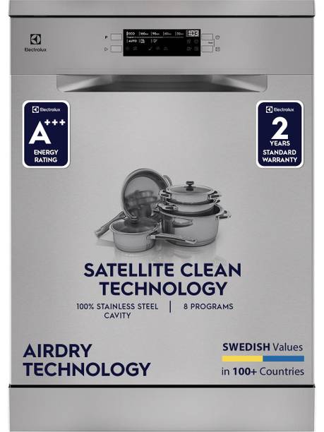 Electrolux ESZ69300SX Free Standing 15 Place Settings Dishwasher