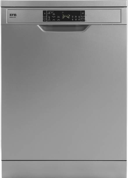 IFB Neptune VX1, Dark Silver, In Built Heater with Hygienic Steam & Water Softener Built-in 12 Place Settings Dishwasher