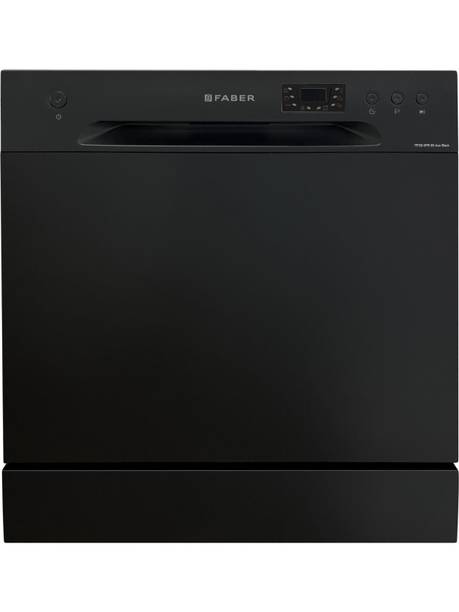 FABER FFSD 6PR 8S ACE BLACK Free Standing 8 Place Settings Intensive Kadhai Cleaning| No Pre-rinse Required Dishwasher