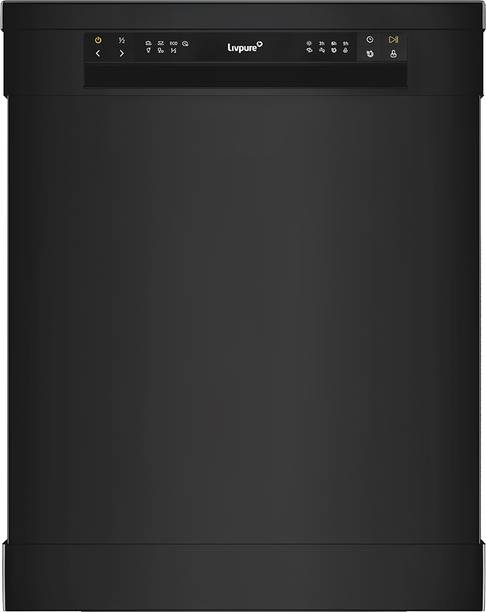 LIVPURE LIV-FS-SPARKLEWASH-12PS-6PR Free Standing 12 Place Settings Dishwasher