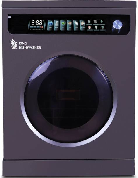KING DISHWASHER S18 Dishwasher | Digital Display | 6 Wash Modes | 10L Water Save | 70°C Clean Built-in 16 Place Settings Dishwasher