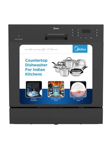 Midea MDWTT0802D(B) Free Standing 8 Place Settings Dishwasher