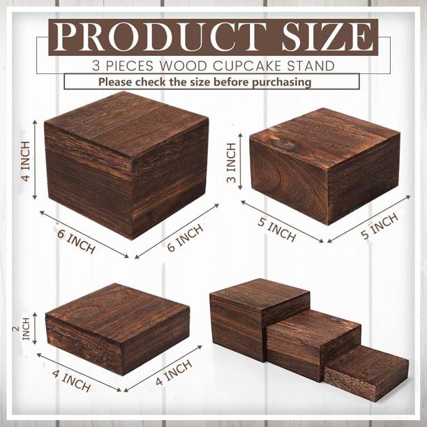 EASYCART STORAGE BOX SET FOR HOME DECOR RUSTIC HANDCRAFTED DISPLAY ORGANIZER SET OF 3 Storage Box