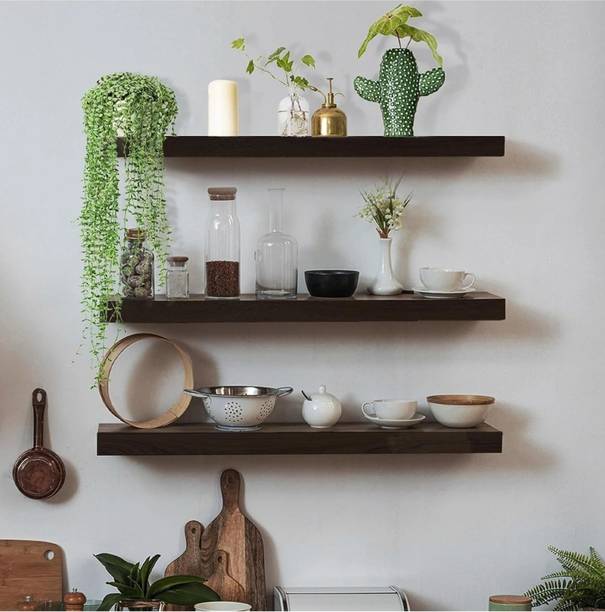 classiconline Wall Mount 3 shelf new Engineered Wood Display Unit