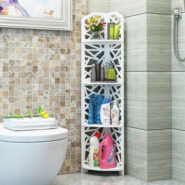 SS ARTS Wall Corner Display Shelf, Livingroom Display Rack, home decoration material Engineered Wood Display Unit