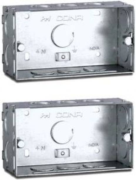 PM Cona Metal Concealed 4M Box (6604), PACK OF 2, Distribution Board