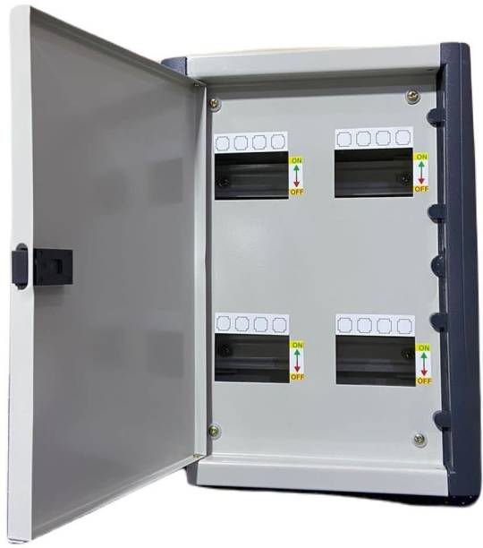 MME TPN Metal Double Door MCB Box (4 Way TPN) Distribution Board Distribution Board