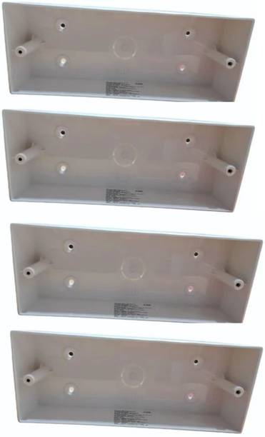b'five 8M Hz Modular Surface Box (B097), Pack of 4 Distribution Board