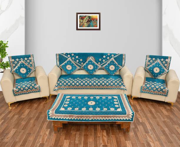 Multitex Jacquard 12 Seater Sofa Floral Cover