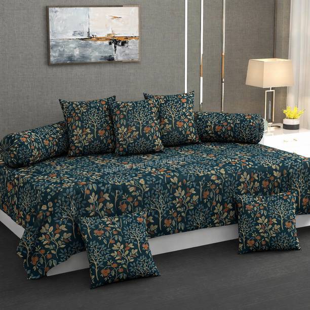 HIYANSHI HOME FURNISHING Cotton Floral Diwan Set