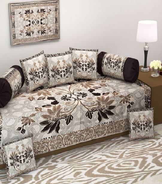 LAYING STYLE Jacquard Floral Diwan Set