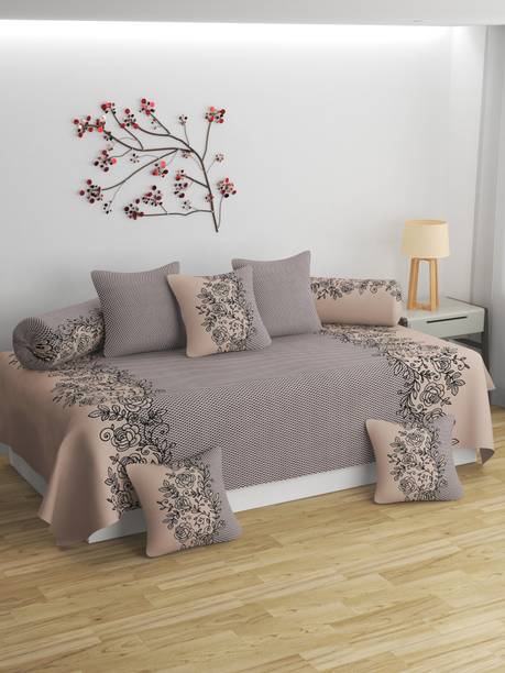 BROMWICK Polycotton Floral Diwan Set