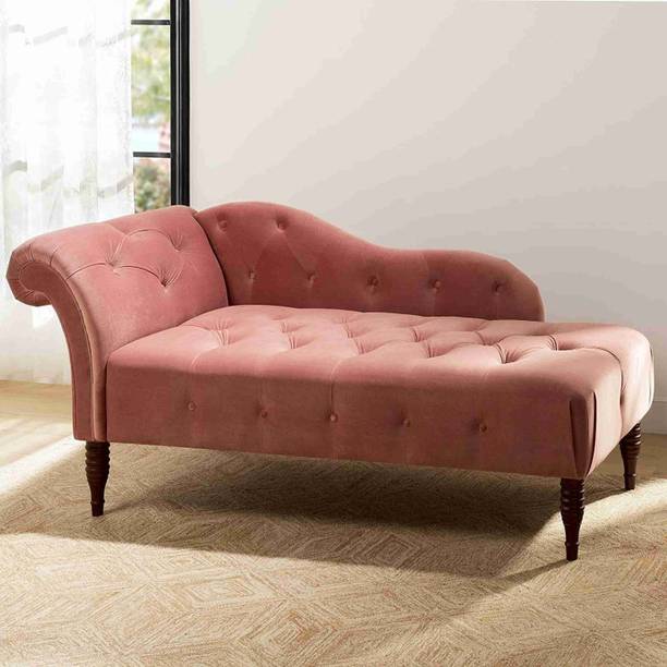 Soul Light Art Chesterfield-style chaise longue/couch sofa armchair chaise lounger sofa Pink Engineered Wood Diwan