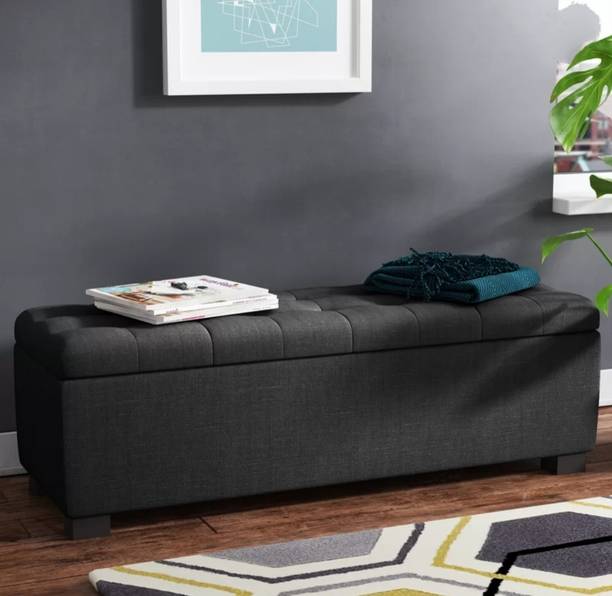 MAJESTIC MART Luxrious Bench with Storage & Premium Velvet | Living Room, Bedroom, Office - Solid Wood Settee