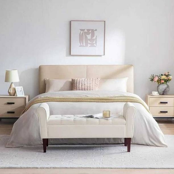 HighTable Flip Top Storage Fabric Settee