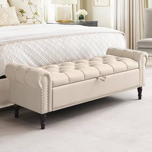 FRIENDS LIFE CLASSIC LIVING TUFTED CUSHION DEDINN 33 SETTER BENCH /OTTOMAN/SOFA/FOR HOMEN Engineered Wood Settee