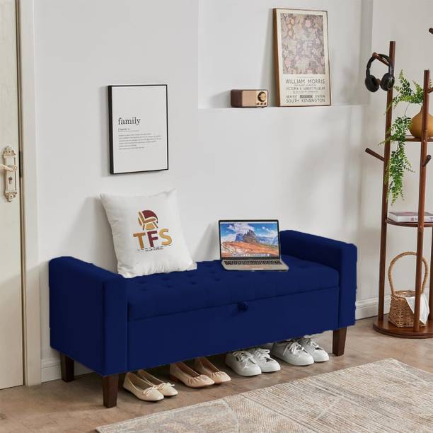 TFS Luxury Velvet Button Tufted Design 2 Seater Sofa/Settee for Bedroom/Living room Solid Wood Settee