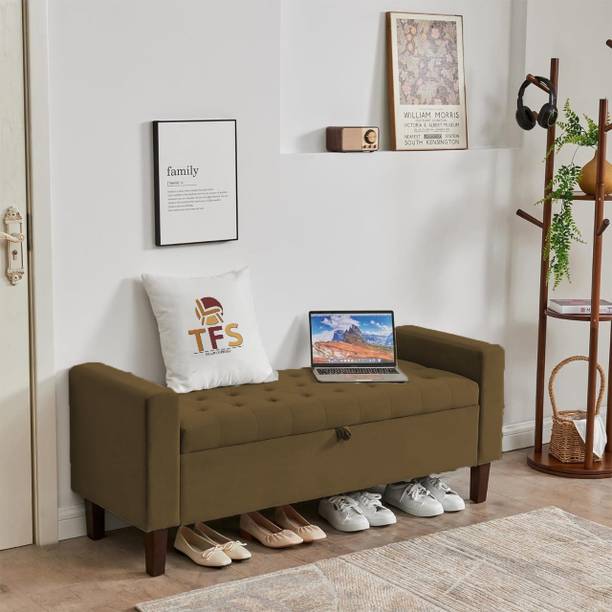 TFS Luxury Velvet Button Tufted Design 2 Seater Sofa/Settee for Bedroom/Living room Solid Wood Settee
