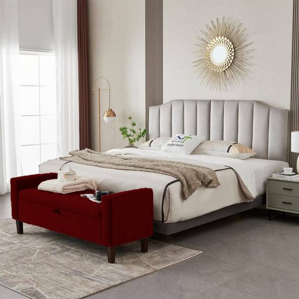 TFS Button Tufted Design 2 Seater Bench/ Ottoman/Sofa for Bedroom/Livingroom/Office Solid Wood Settee