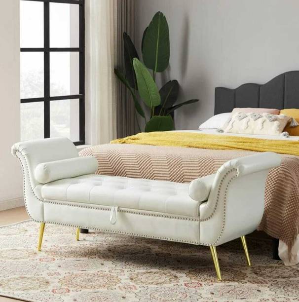 Soul Light Art End of Bed Bench with Storage Fabric Settee